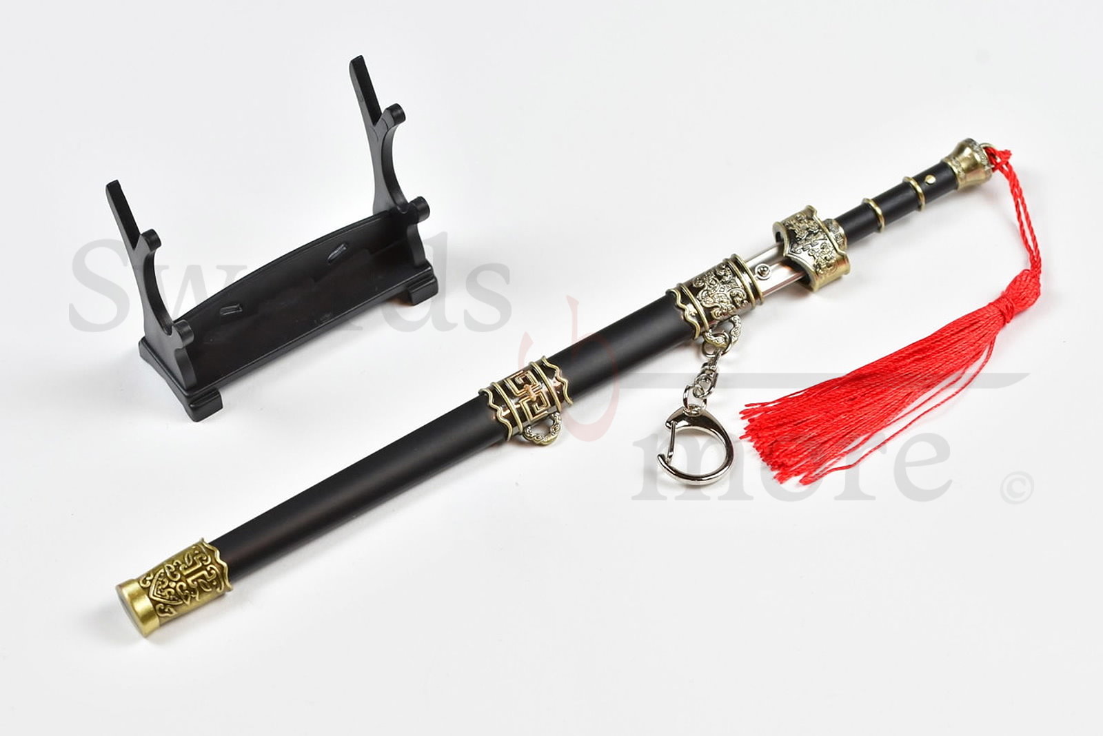 Schwert von Goujian – Jian Schwert, Brieföffner mit Scheide und Ständer