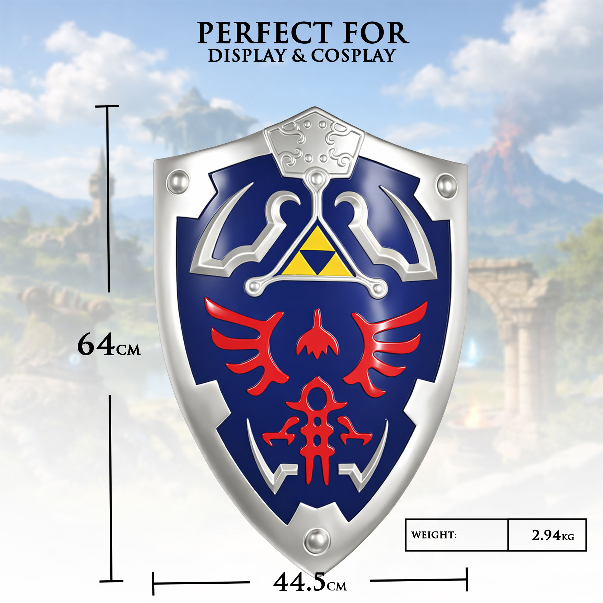 Zelda Hylian Schild – dekorative Fantasy-Replik