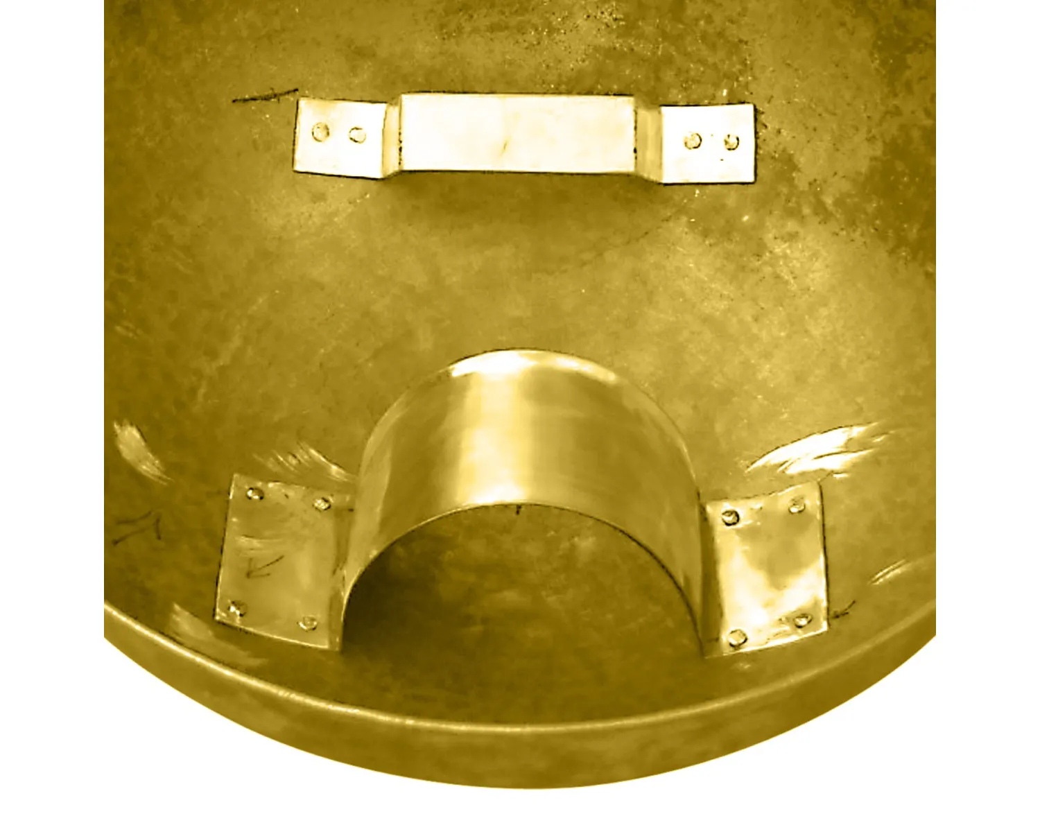 Hoplomachus Schild, Messing