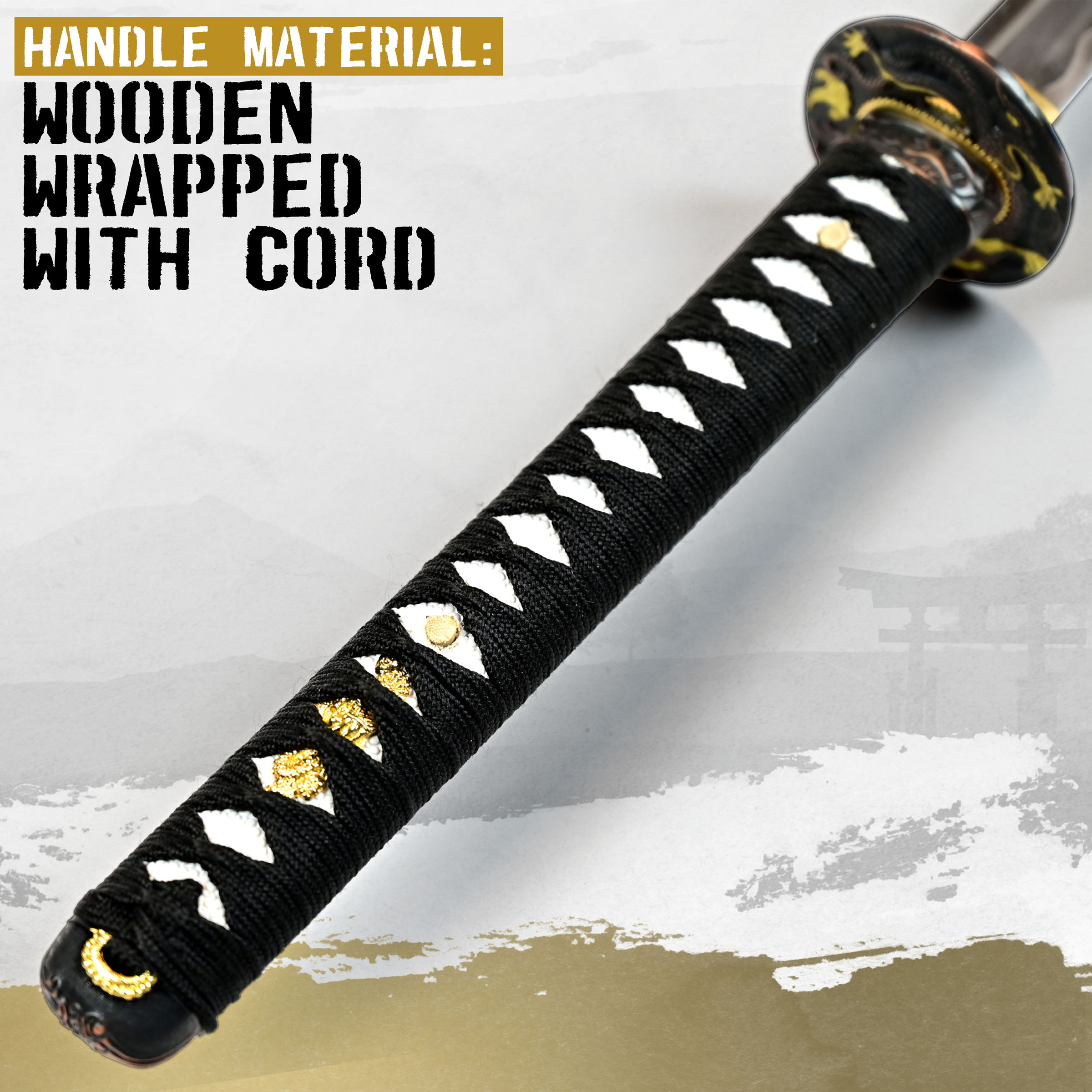 Handgeschmiedetes japanisches Drachenkatana