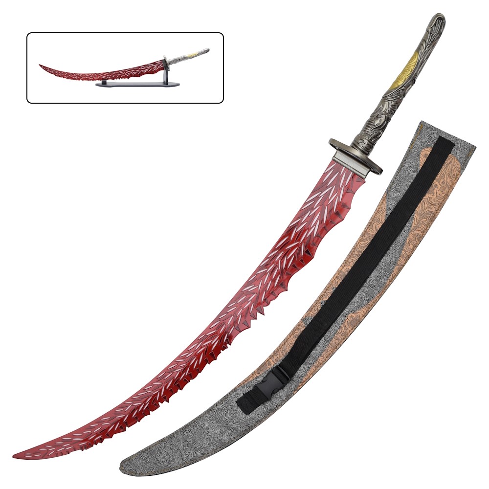 Elden Ring: Dragon-Hunter's Great Katana - with Stand and Sheath