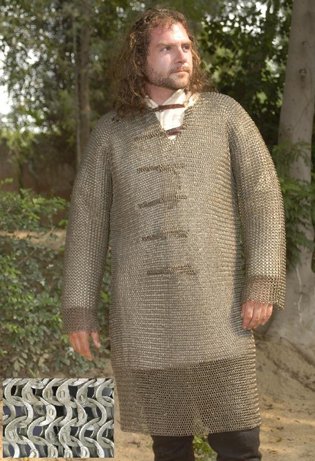 Hauberk- Full Sleeves Chainmail Shirt