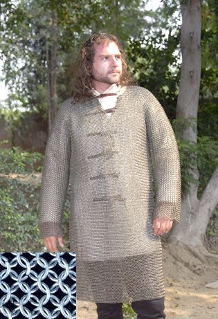 Hauberk- Full Sleeves Chainmail Shirt