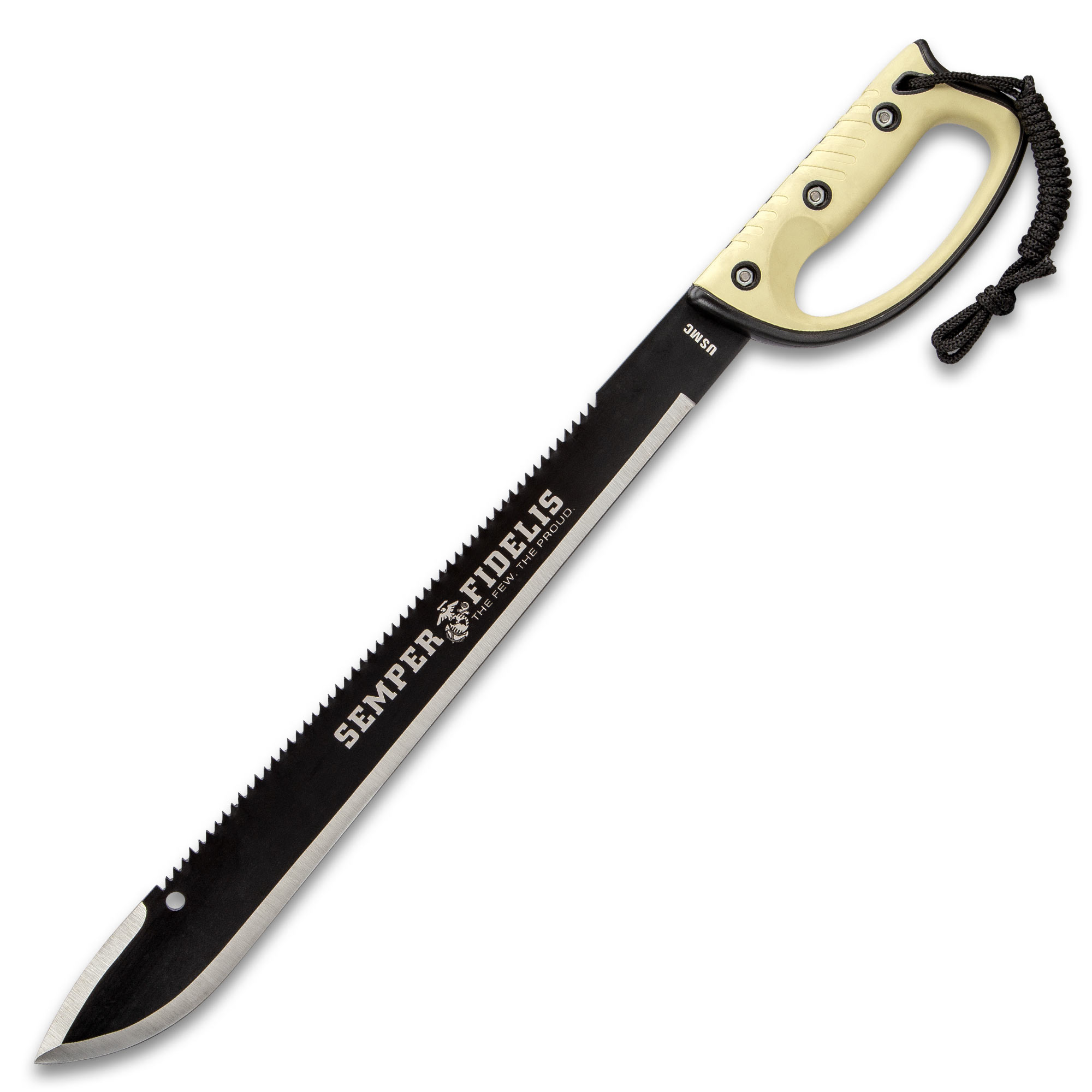 USMC Semper Fi Sawback Machetenmesser mit Scheide