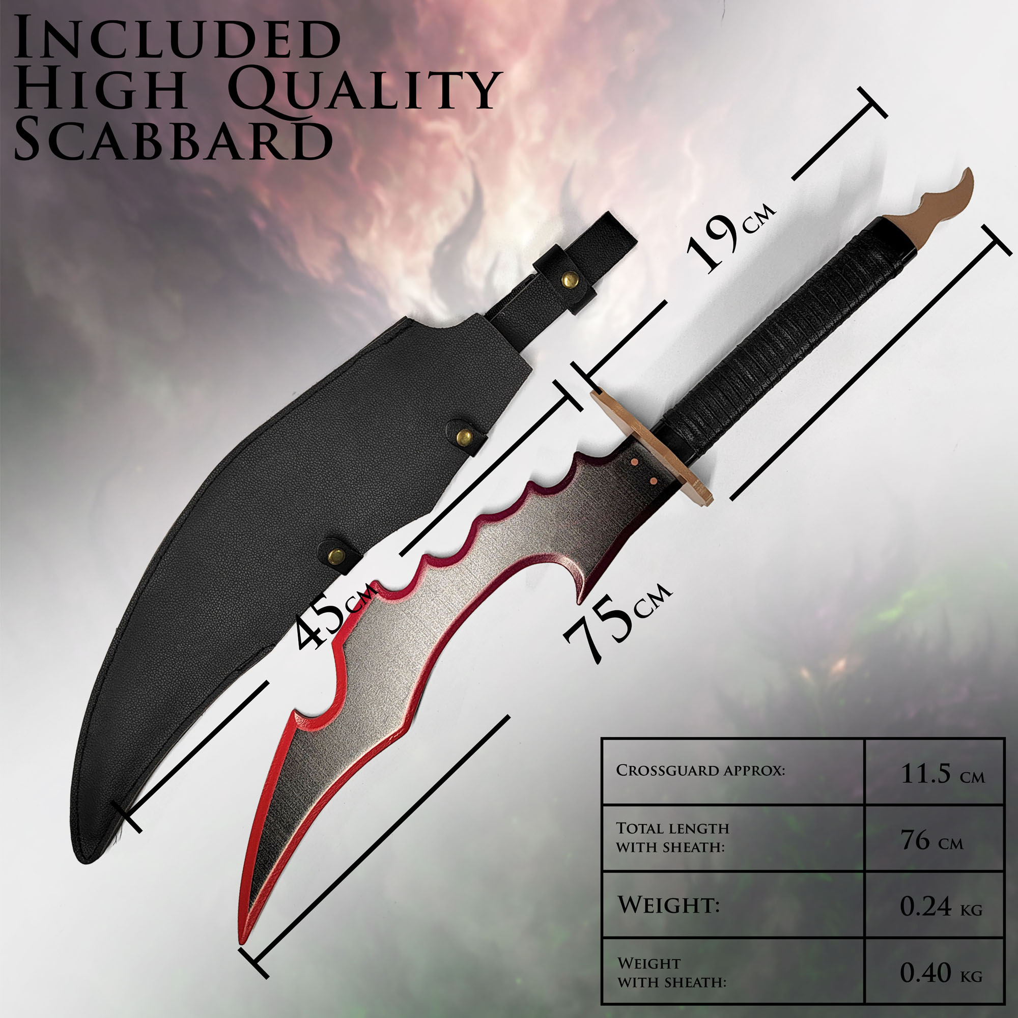 Solo Leveling – Knight Killer, Sung Jinwoos Dolch, Holzversion