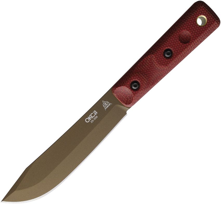 XL Hunter Fixed Blade – Red Micarta