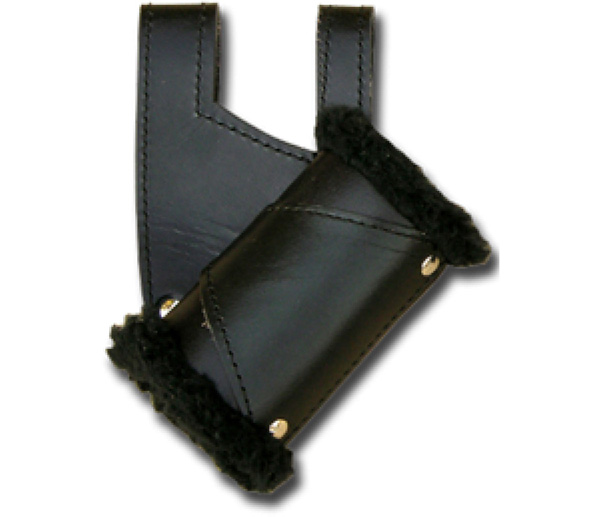 Sword Holder Black Fur Left Hand Black