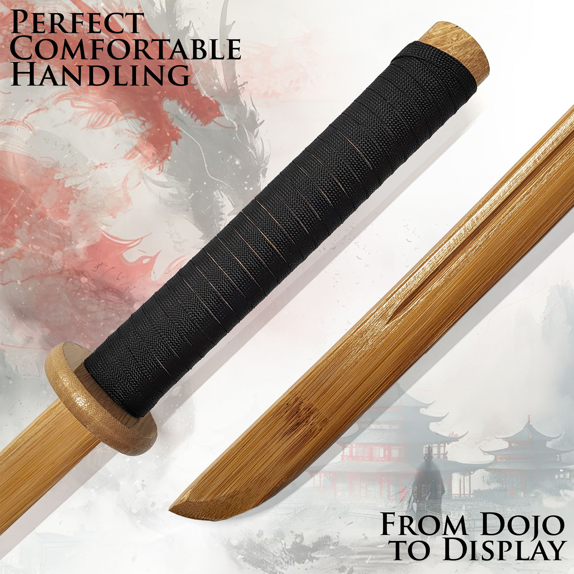 Katana Bokken mit Scheide - Holzversion