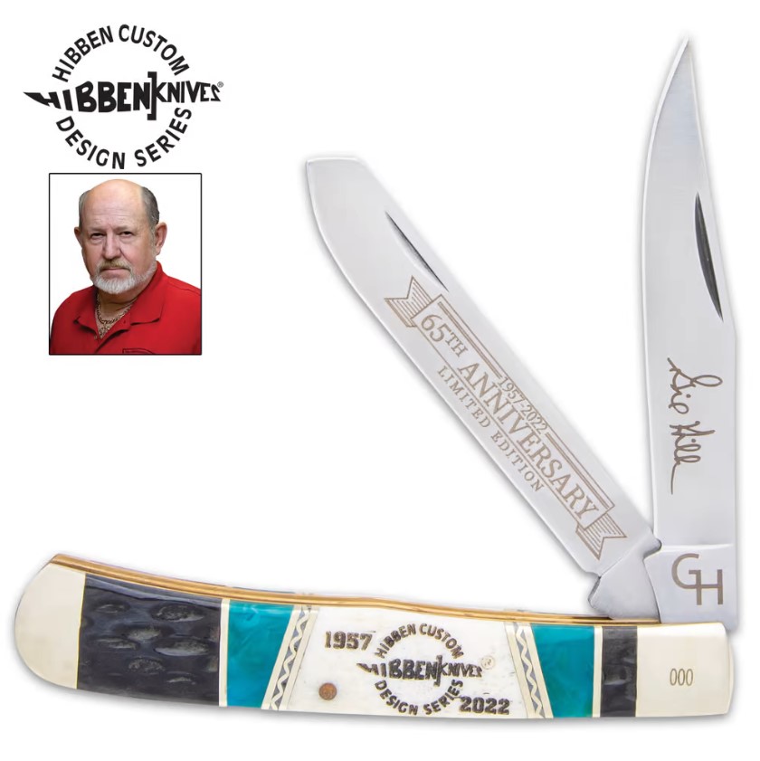 Hibben Knives 65th Anniversary Trapper Pocket Knife