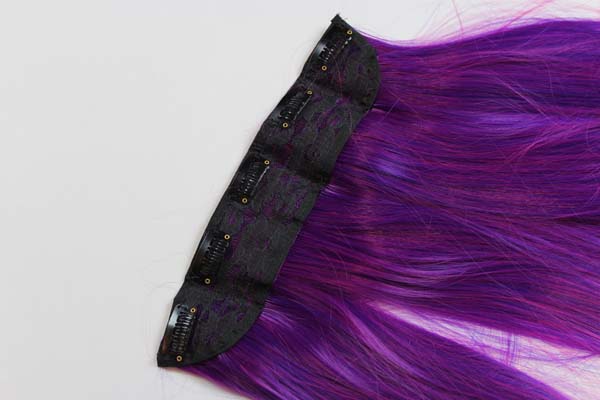 Extension hair - 55 cm - purple