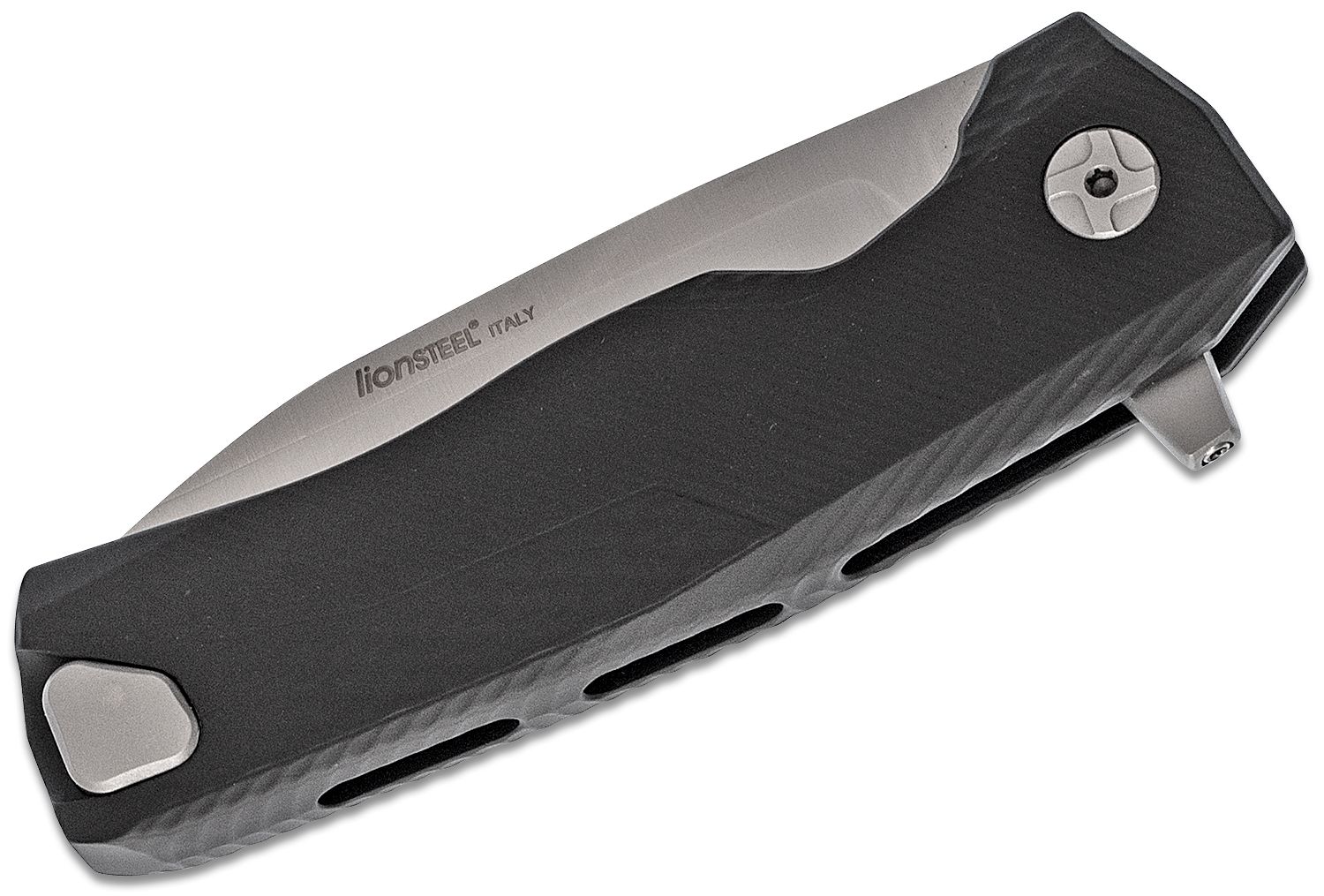 ROK A BS, M390 Satin-Klinge, schwarzer Aluminiumgriff