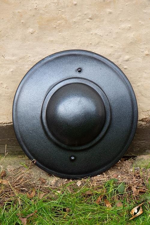 Fencing Buckler, dark metal - LARP