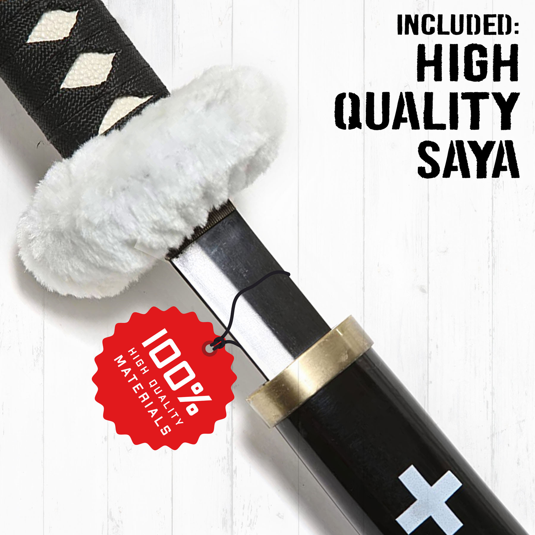 One Piece - Trafalgar Law sword - black handle 125 cm