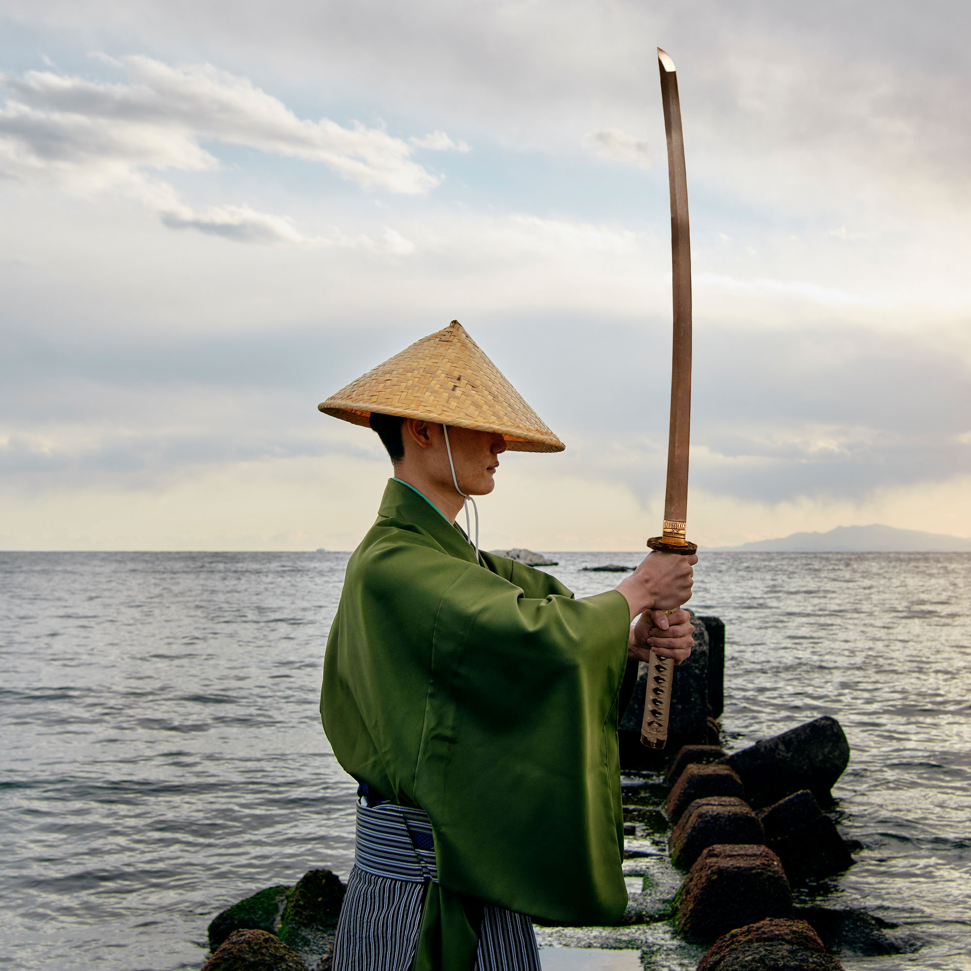 Ghost of Tsushima -  Jin Sakai Katana, Handgeschmiedet und gefaltet mit Ständer und Pflegeset