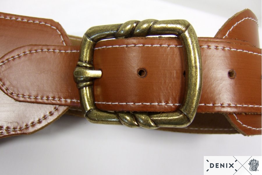 Leather Colt Belt, for 1 colt, with 24 balls, with sheriff's star