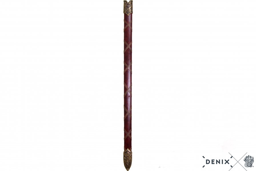 Templerschwert rote Scheide bronzefarben, 12. Jhdt