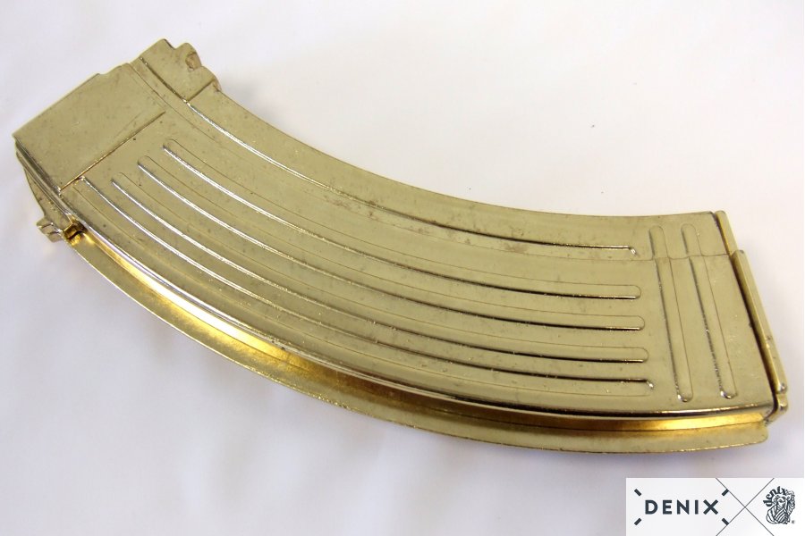 MG Kalashnikov AK 47 from 1947 Russia, gilded Sadam version