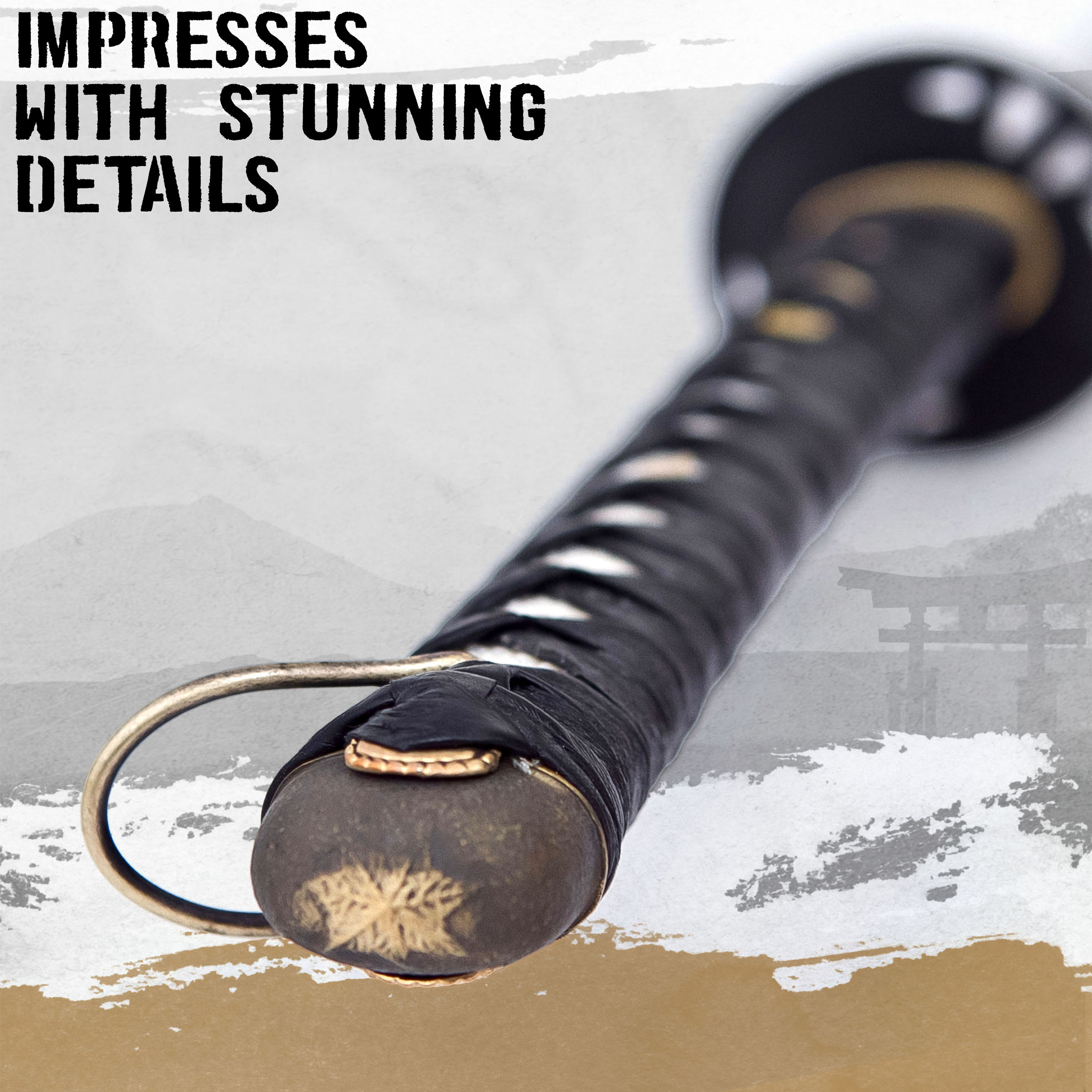 "Töte Bill" Hattori Hanzo Bills Schwert - gefaltet - mit Ständer und Pflegeset