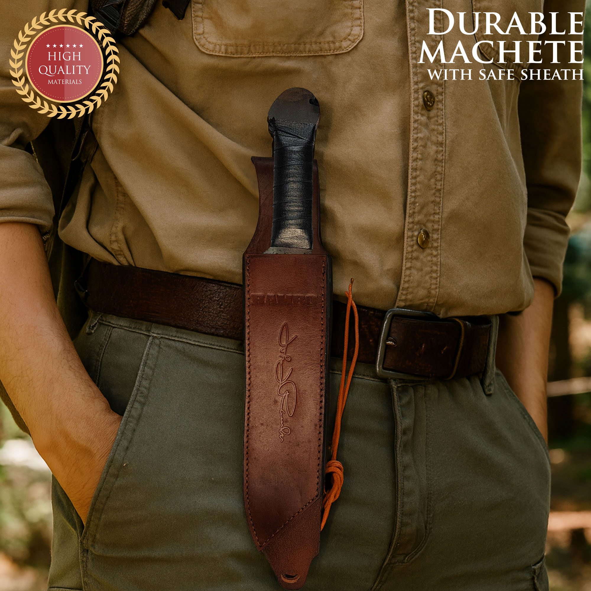 Rambo 4 Machete with Sheath