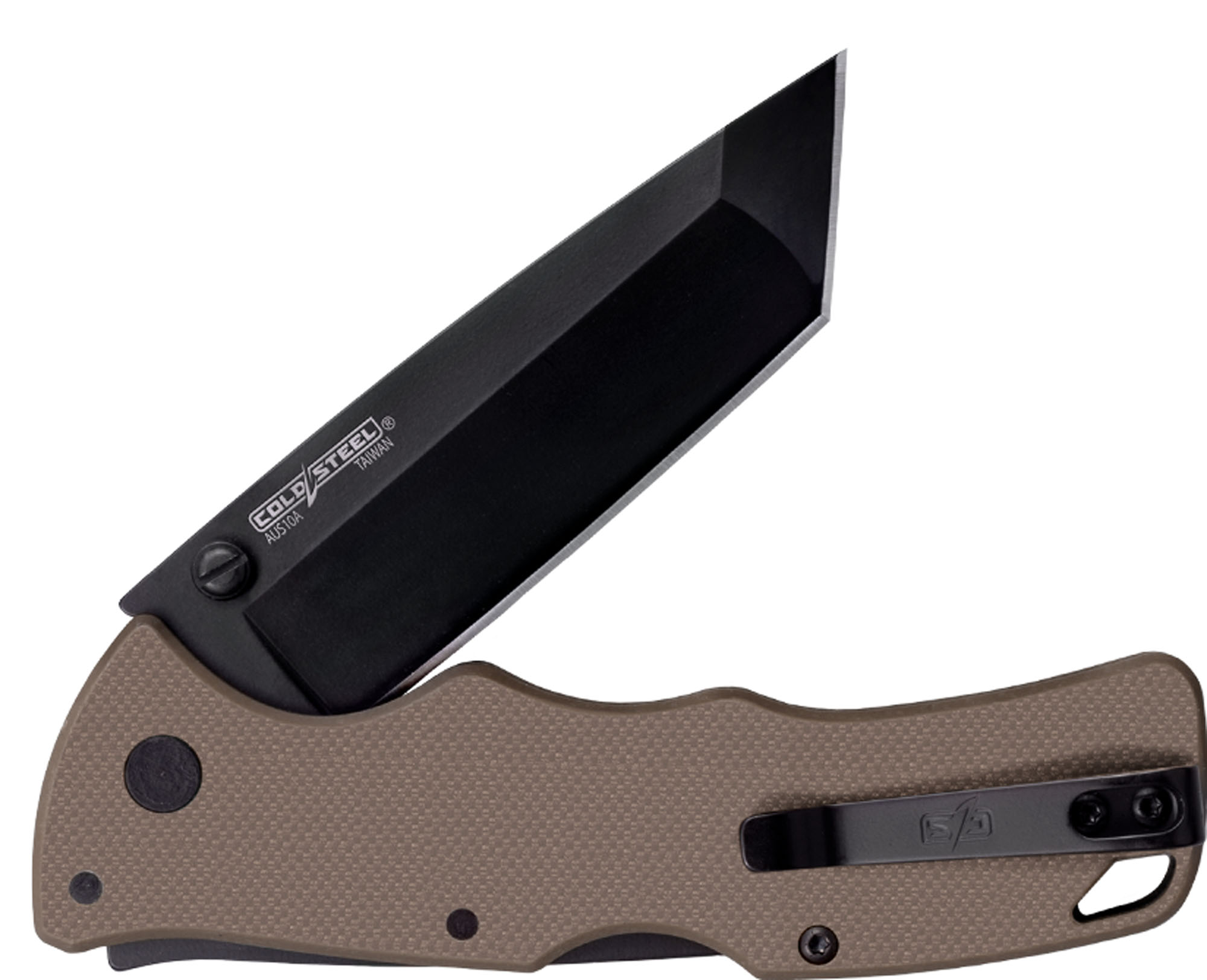 Verdict Tanto Flat Dark Earth G-10 Griff