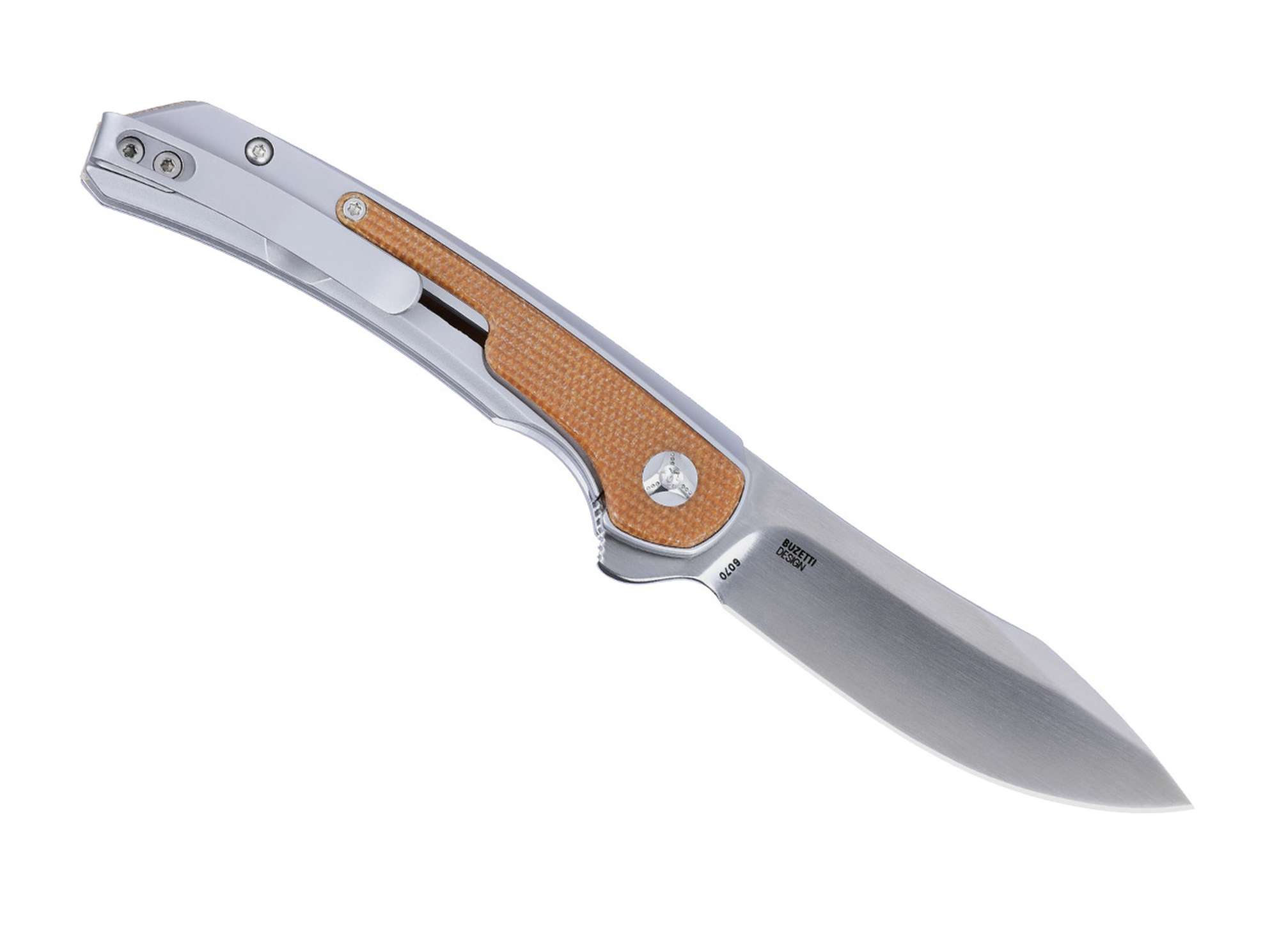 Padawan Frame Lock Micarta Natural