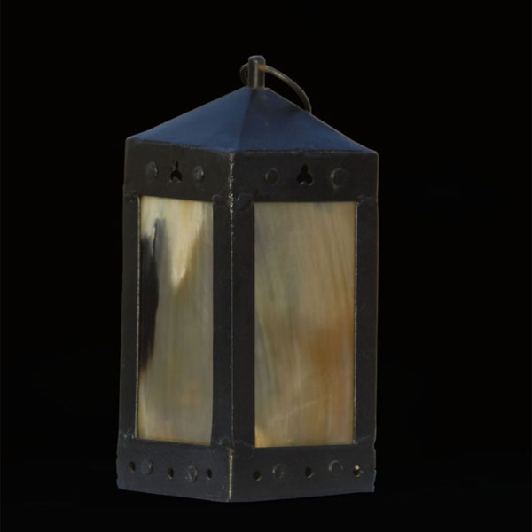 Medieval styled lanterns made of iron and cow horn panels- 20 x