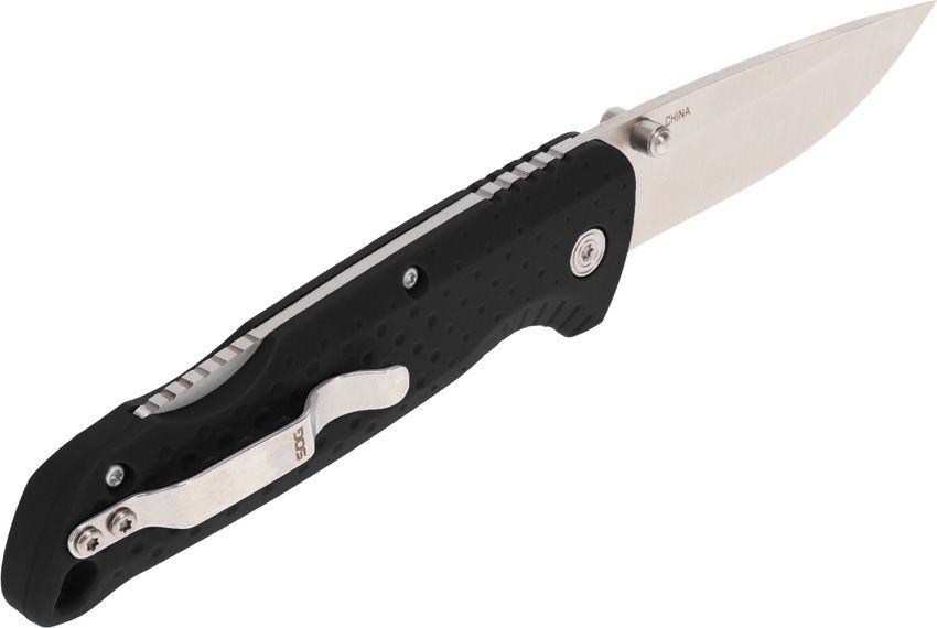 Adventurer Black Handle, Satin Blade