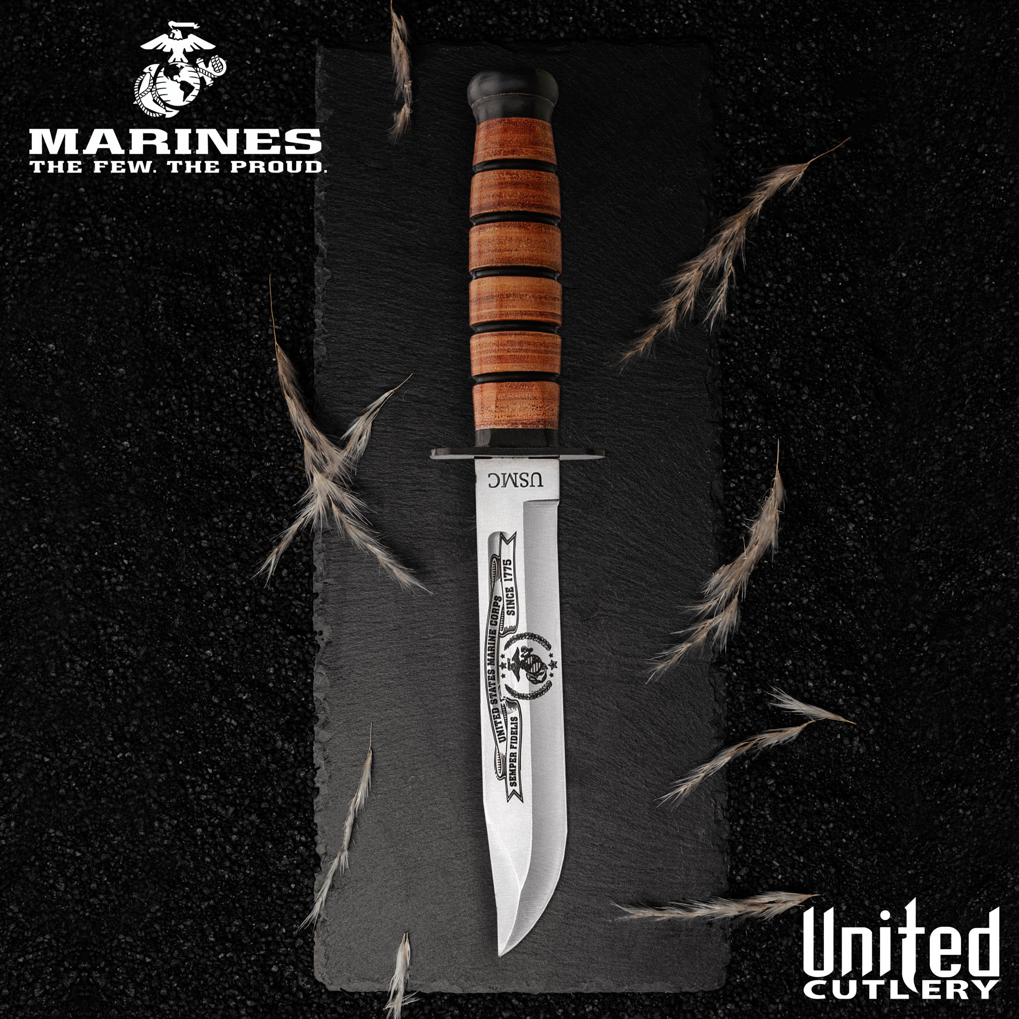 USMC Tribute Combat Knife And Sheath