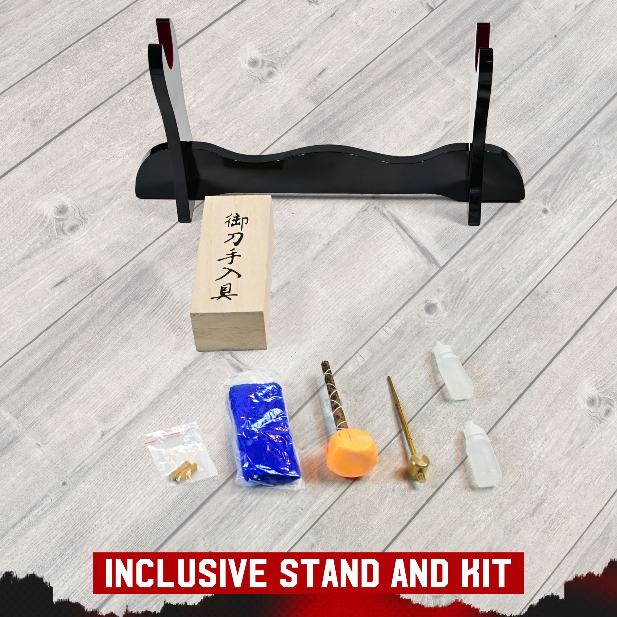 Demon Slayer: Kimetsu no Yaiba Kamado Tanjirou's Schwert, handgeschmiedet & gefaltet, Set