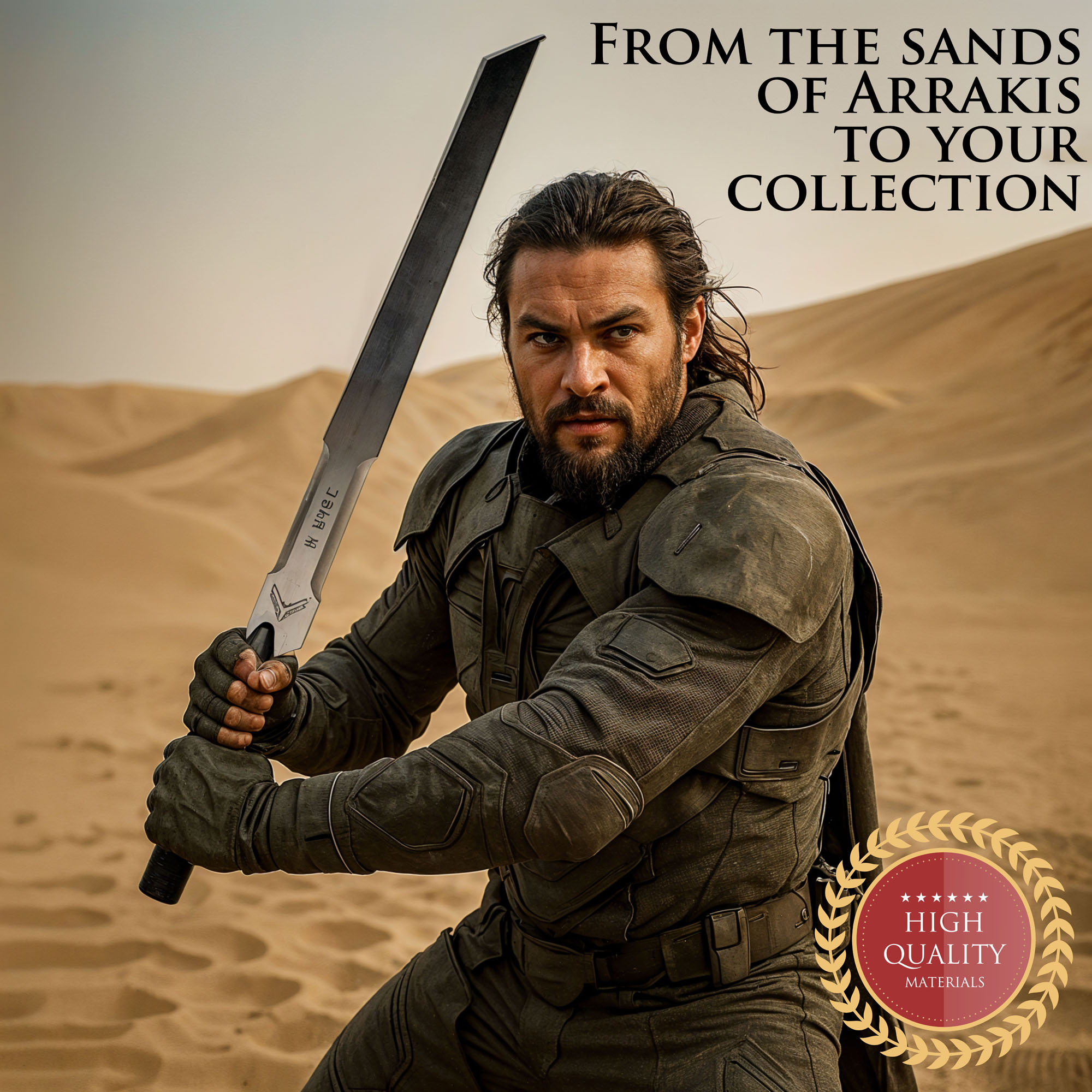 Dune - Duncan Idaho Atreides Sword with Wall Plaque