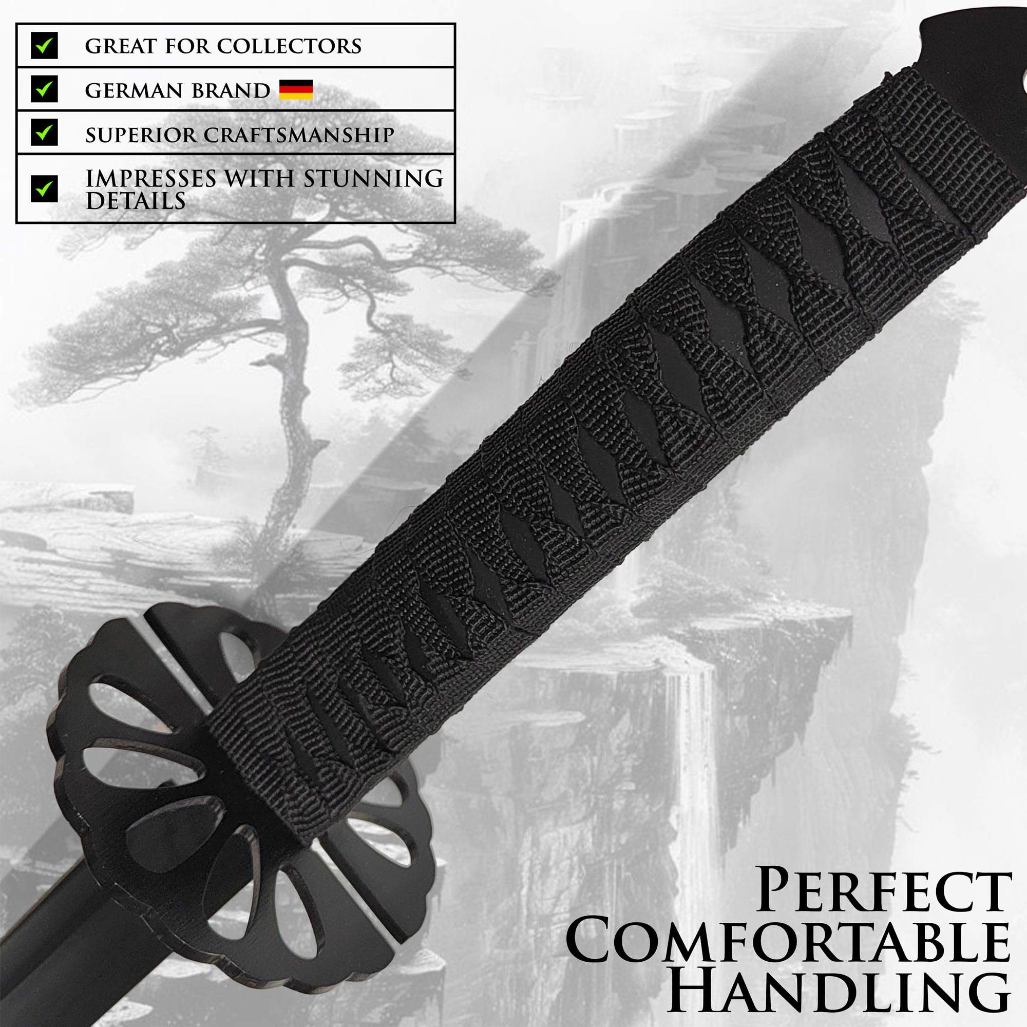 Doppeltes Ninja-Schwert mit Scheide