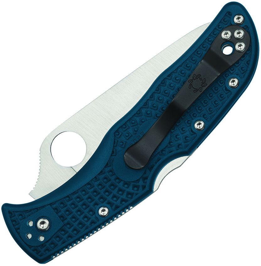 Endela Lightweight, serrated blade, blue