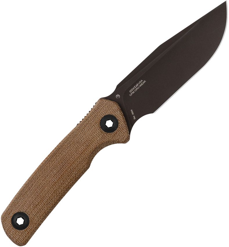 Model 0004, CPM-CruWear Dark Bronze Cerakote Clip Point Blade