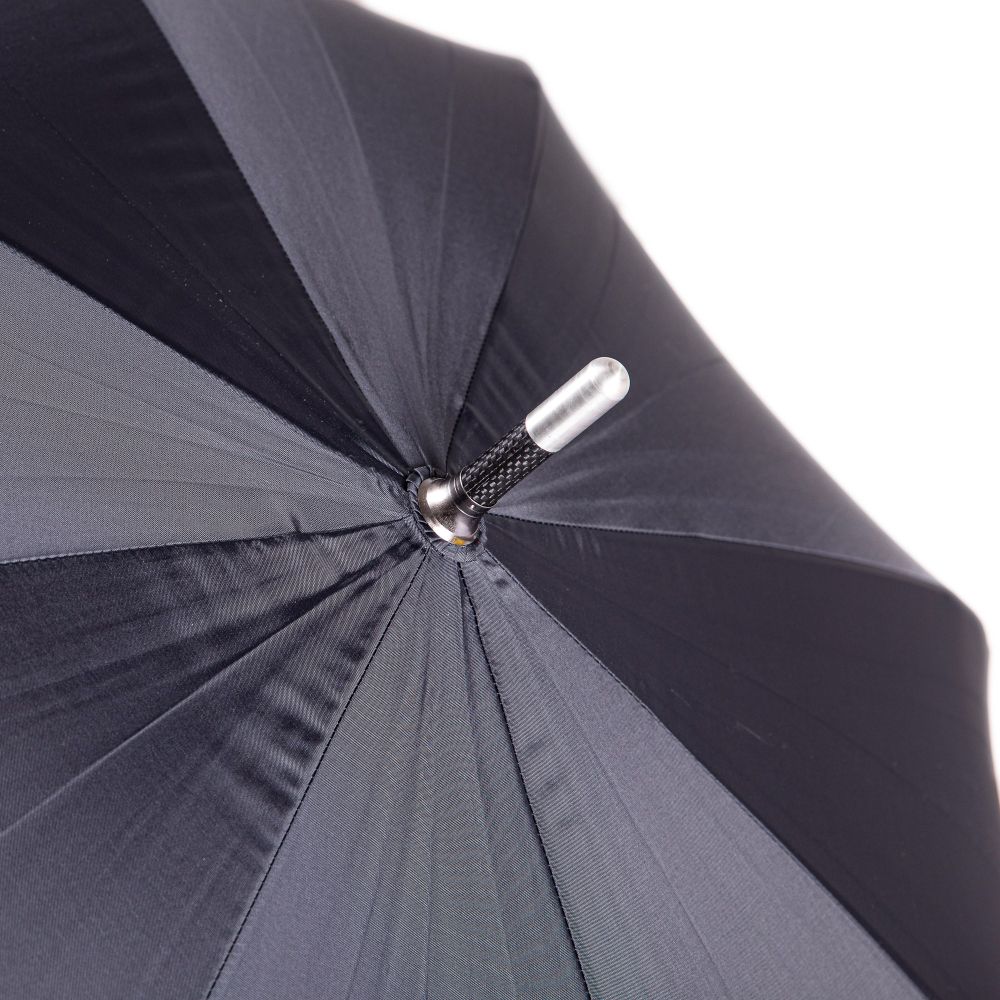 Safety umbrella "XXL extra long" knob handle, Mahogany