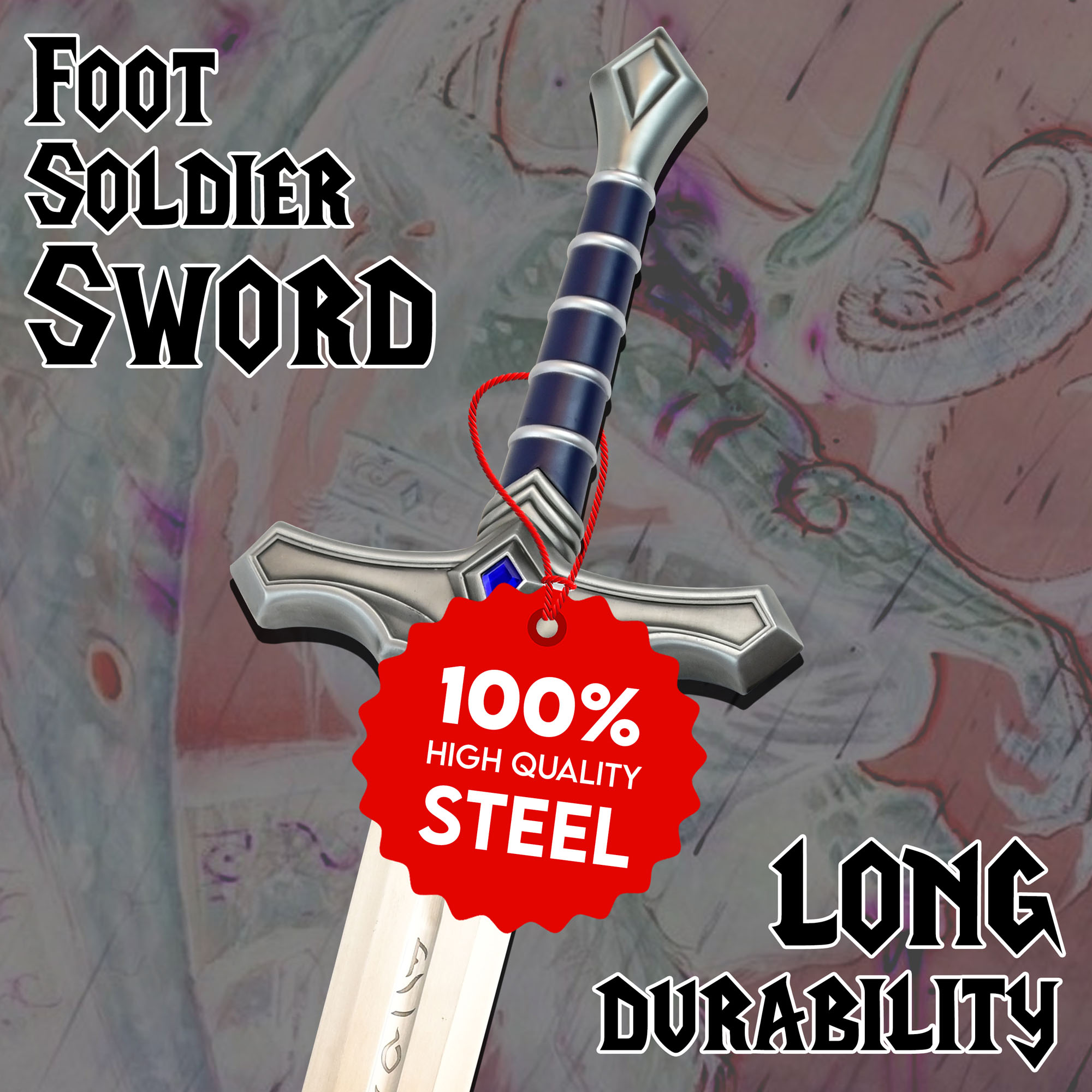 Warcraft - Foot Soldier Schwert
