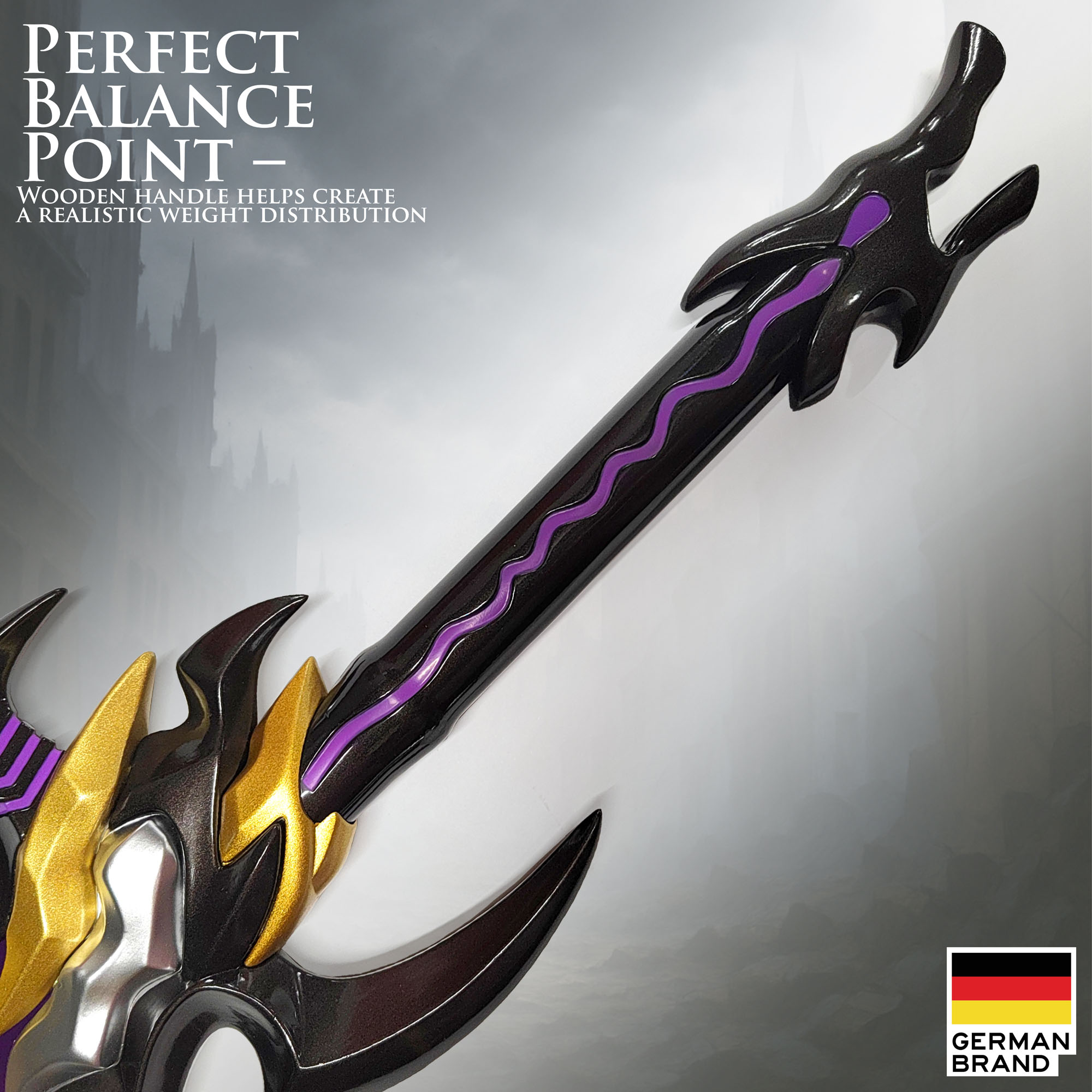 Solo Leveling: Sung Jinwoo's "Antares' Fang" Dagger Replica with Table Stand