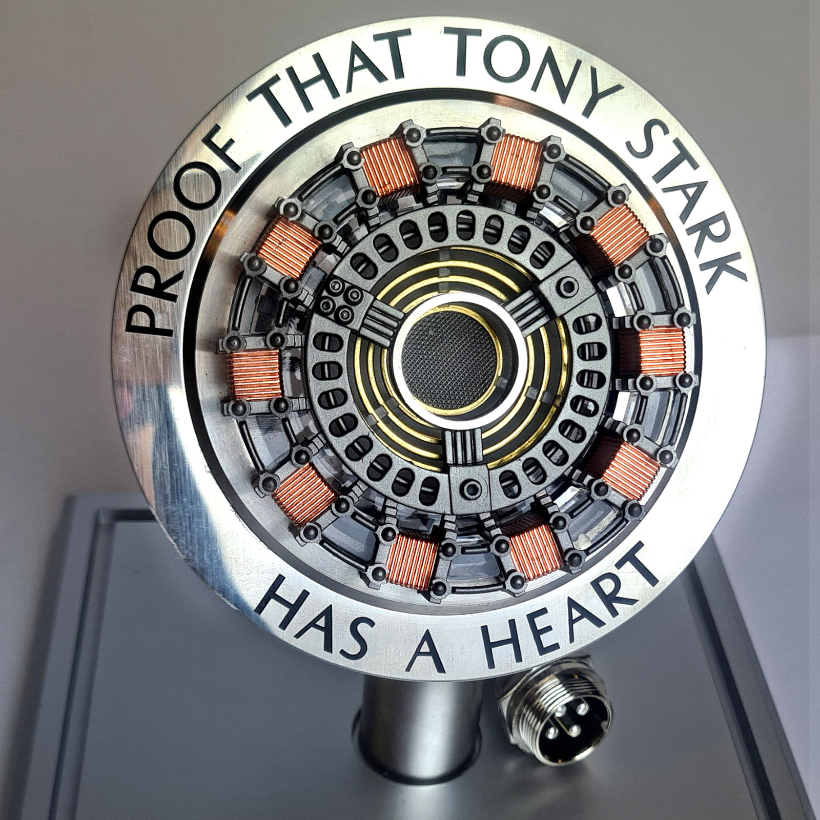 Iron Man MK1 Arc Reactor LED light in 1:1 scale 