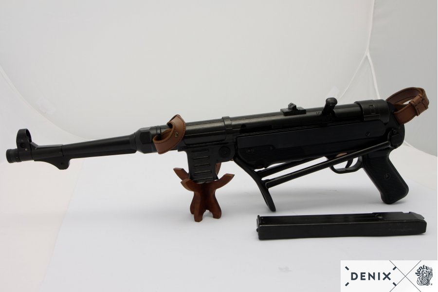 Deutsche MP 40 „Schmeisser“ Gurt aus Metall, mit Bügel, 9 mm, 2.Wk.