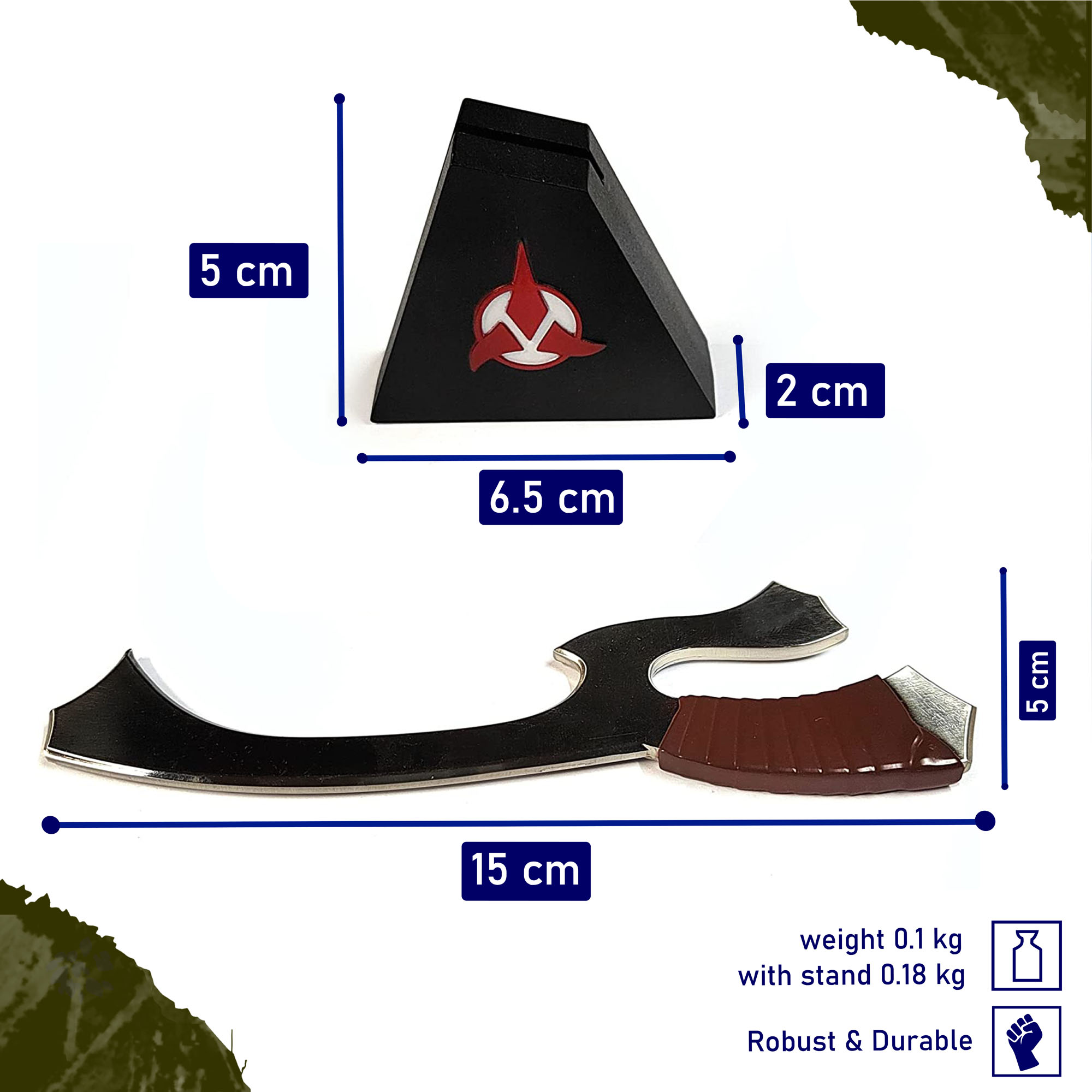 Star Trek Klingon Makleth Brieföffner mit Ständer