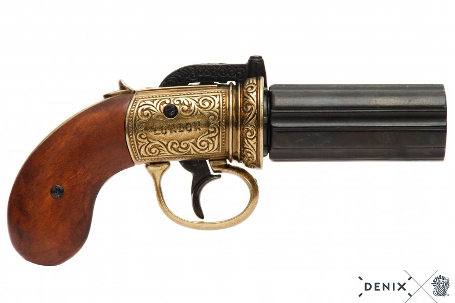 Englische Pistole „Pepperbox“ Perkussion, 1815 London