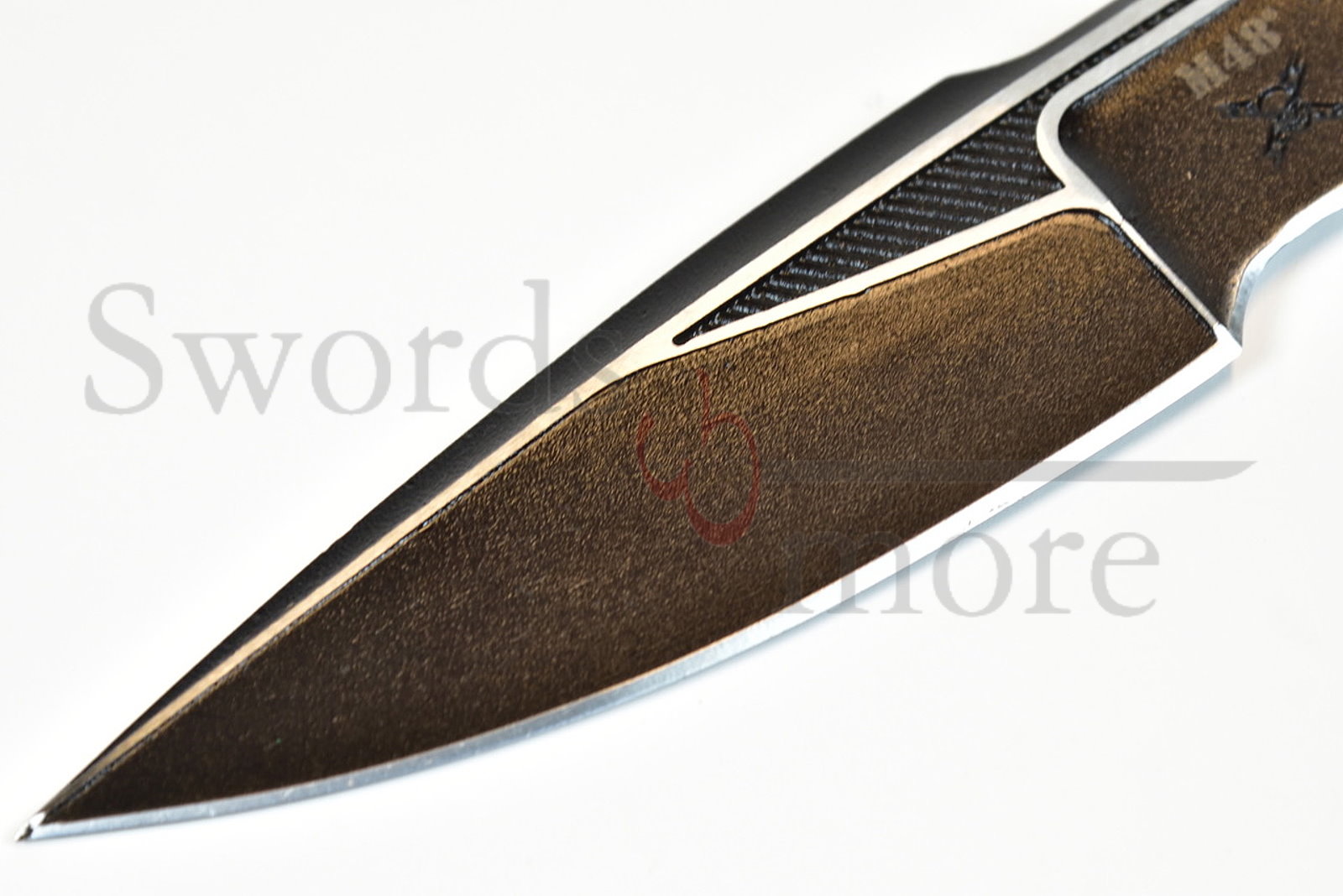 M48 Liberator Messer mit festgestellter Klinge und Scheide