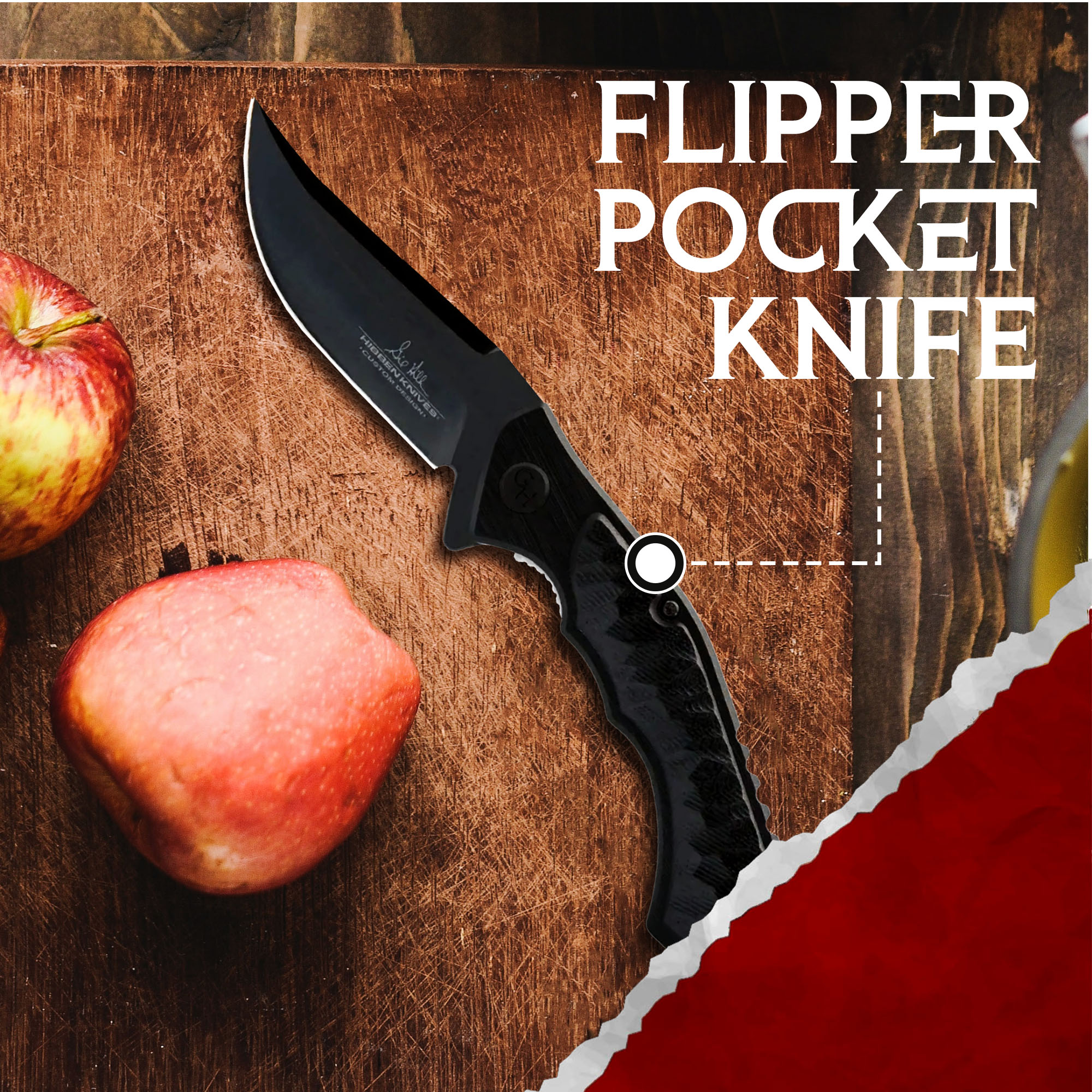 Hibben Black Whirlwind Taschenmesser