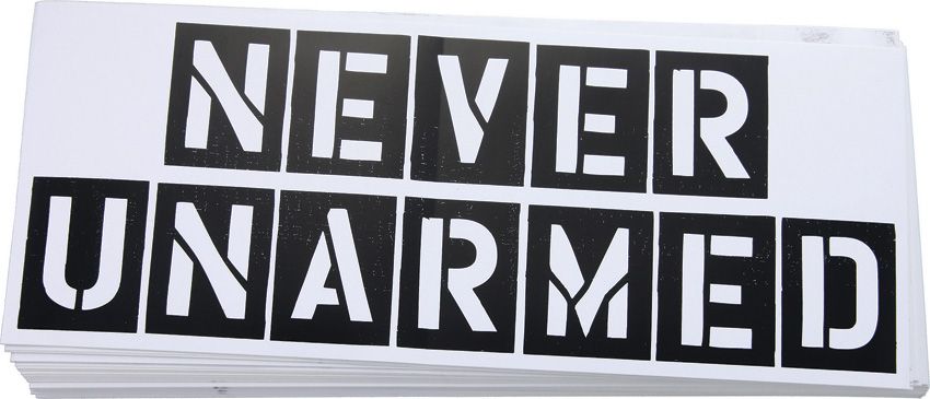 Never Unarmed Bumper Sticker