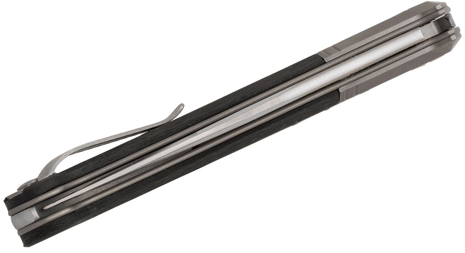 Gitano GT01 CF, Niolox Clip Point-Klinge, Kohlefaser-Griff