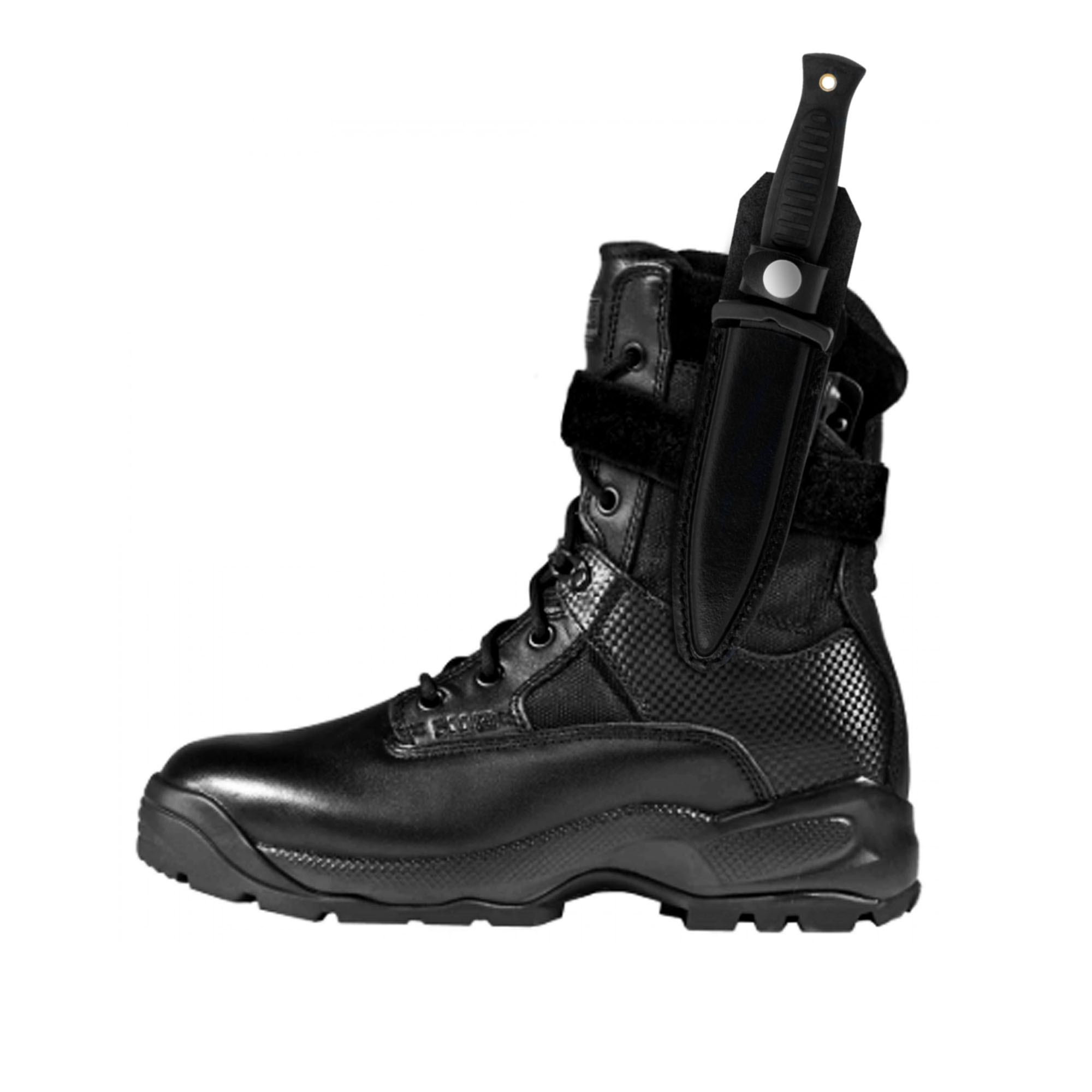 Combat Commander Boot Knife Black with Shoulder Harness