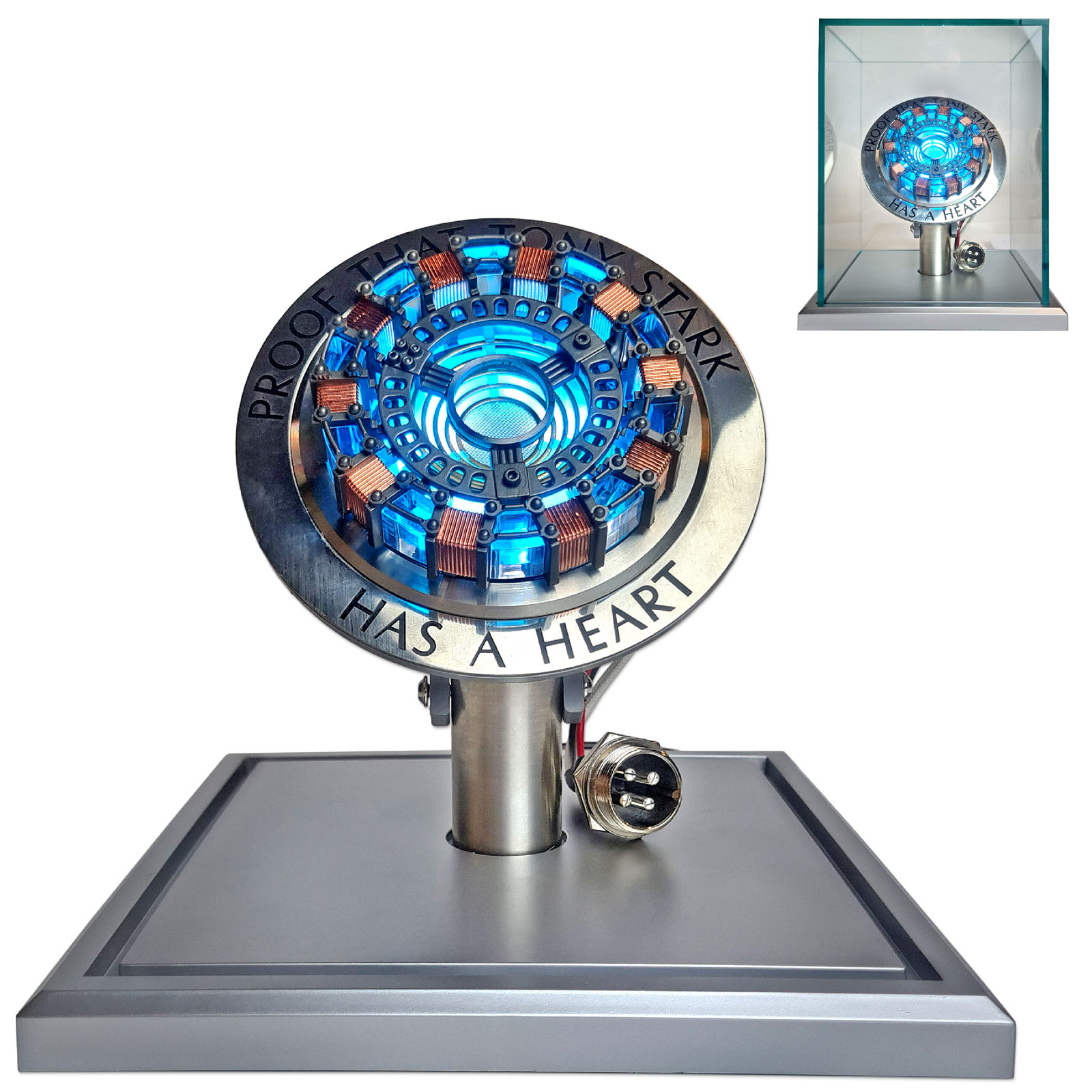 Iron Man MK1 Arc Reactor LED light in 1:1 scale 