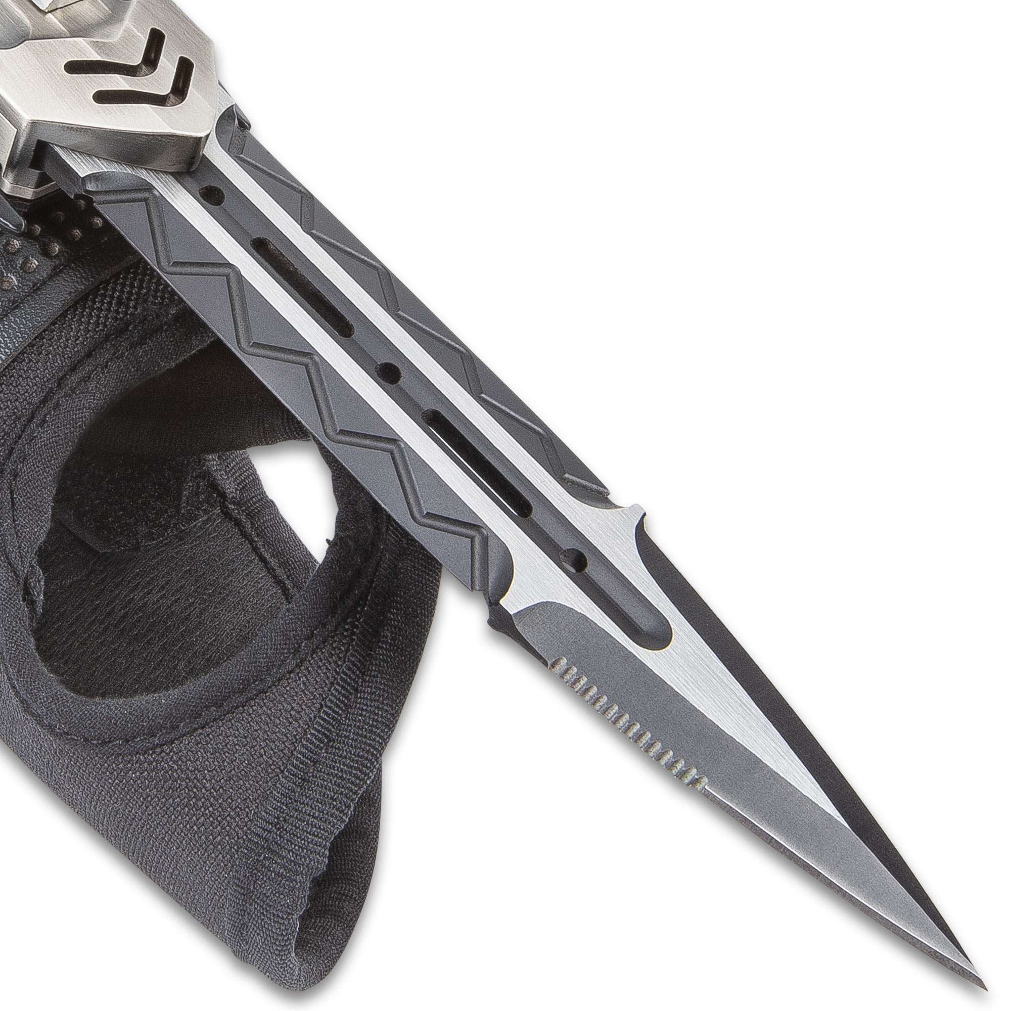 The Enforcer - Taktischer Handschuh mit versteckter Klinge und Wurfmessern The Enforcer - Taktischer Handschuh mit versteckter Klinge und Wurfmessern