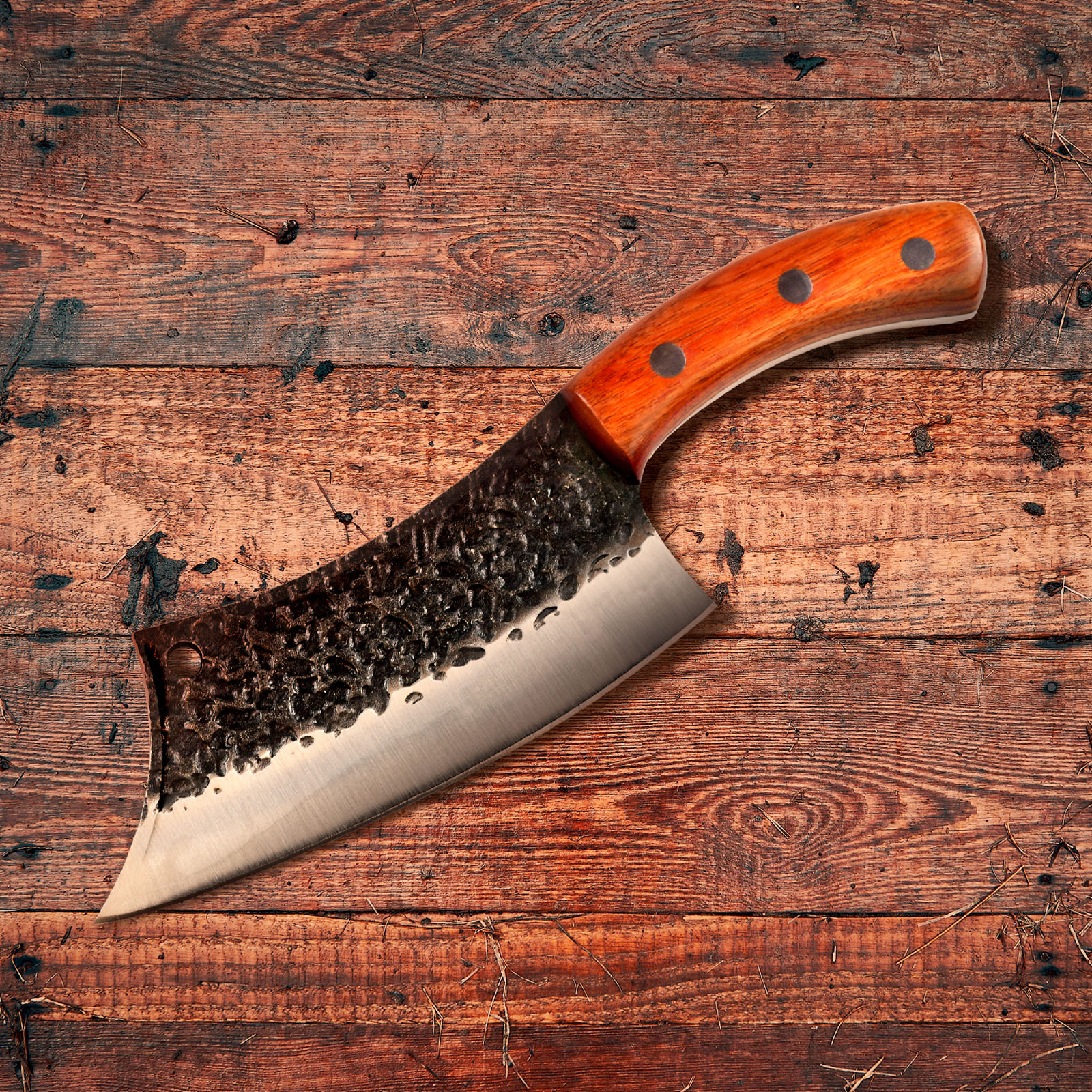 Hackmesser, serbisches Kochmesser mit Scheide Hackmesser, serbisches Kochmesser mit Scheide