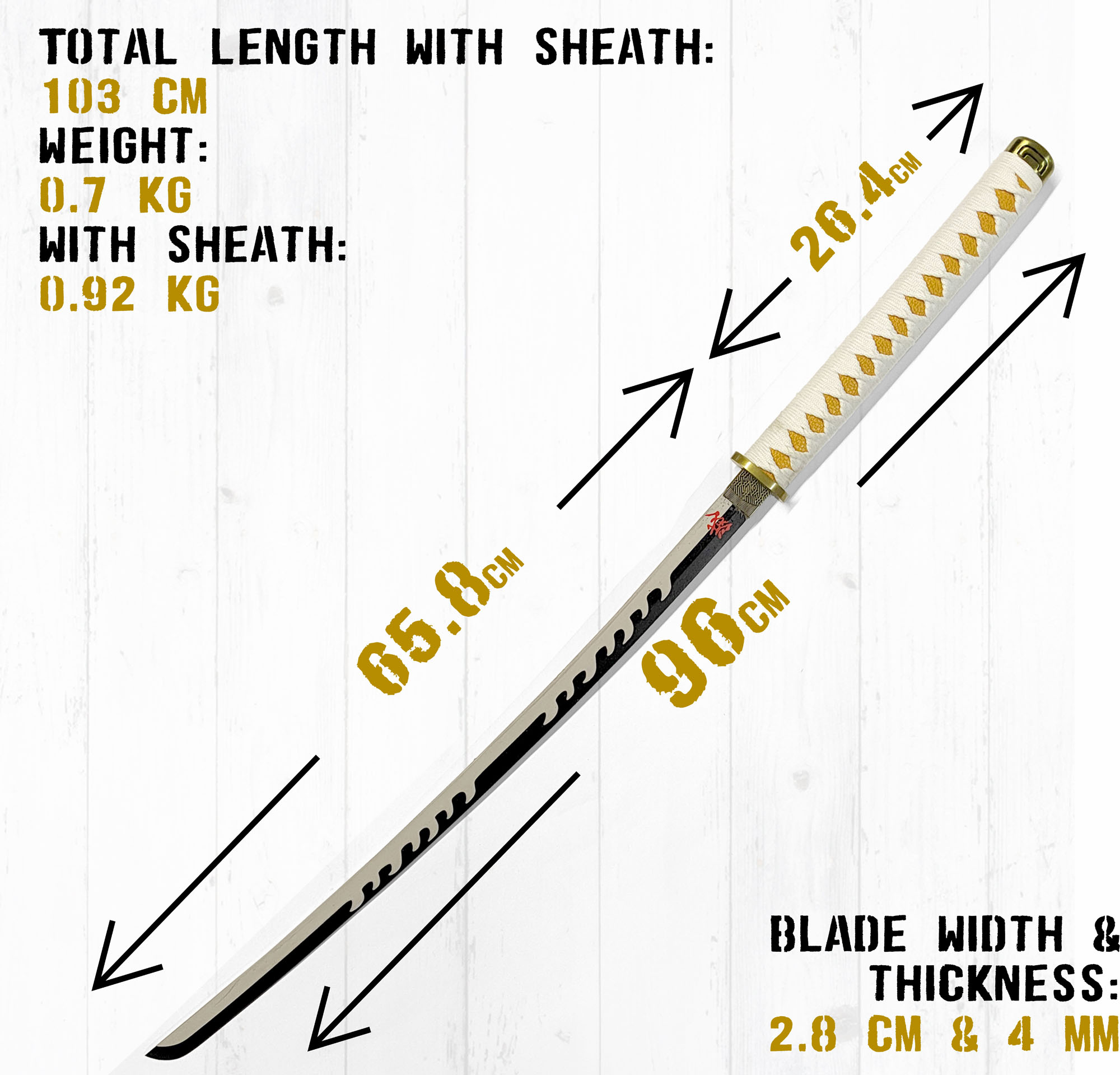 Demon Slayer - Tsugikuni Yoriichi's Schwert mit Scheide