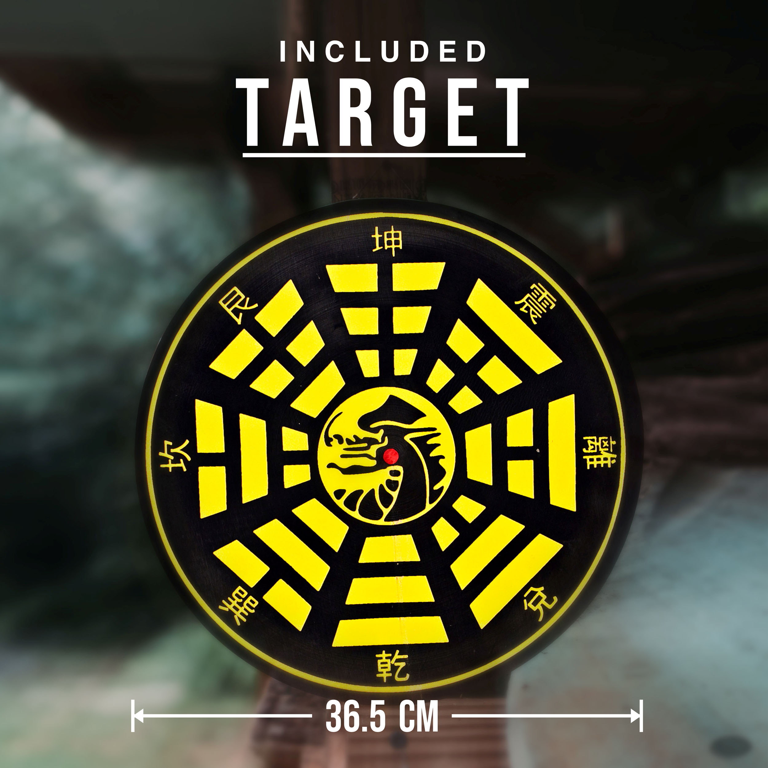 9 teiliges Wurfmesser Set mit Zielscheibe